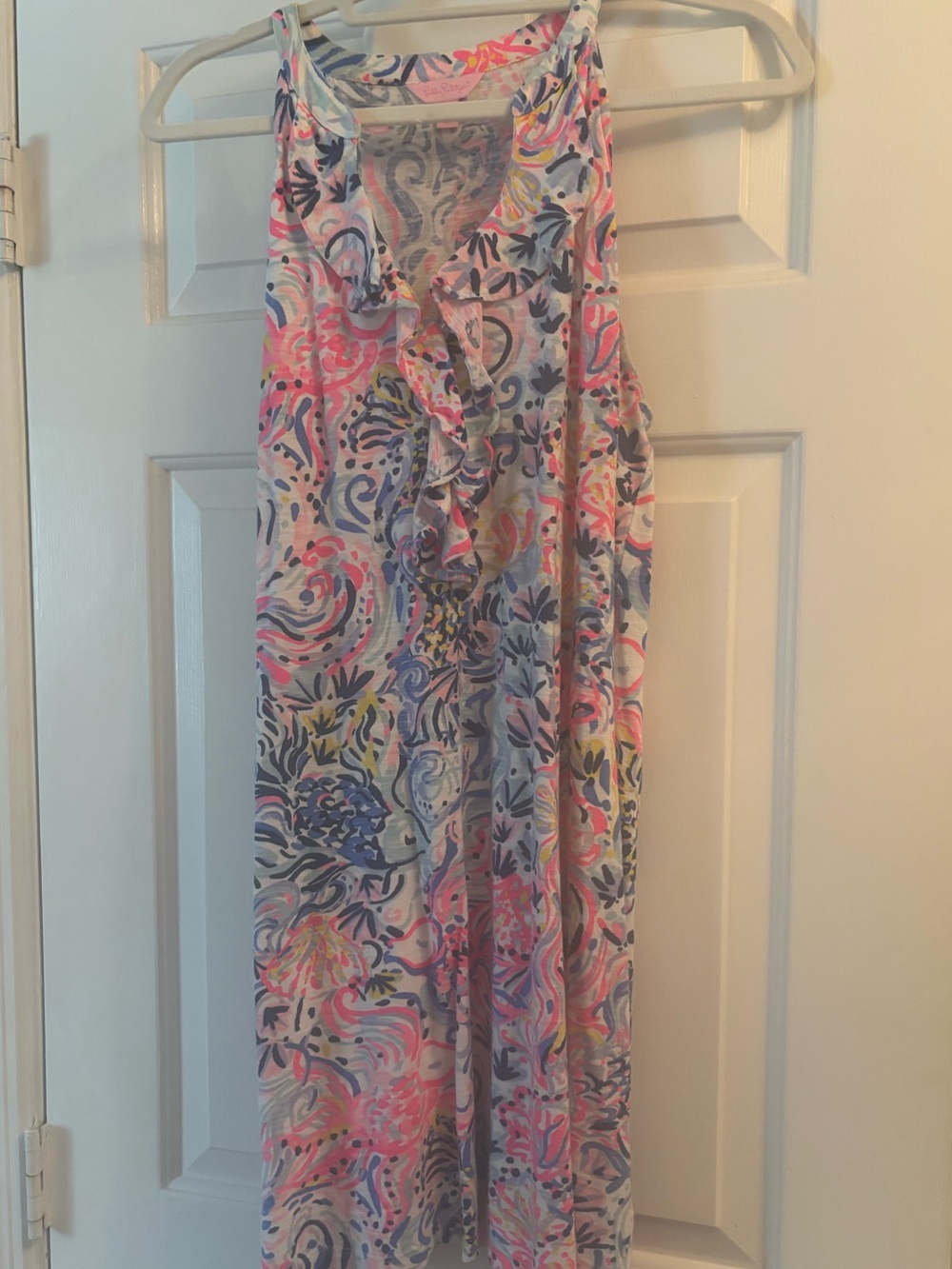 Lilly Pulitzer Shay Ruffle dress sz Large